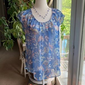 LC Lauren Conrad Top Blouse Sz L
